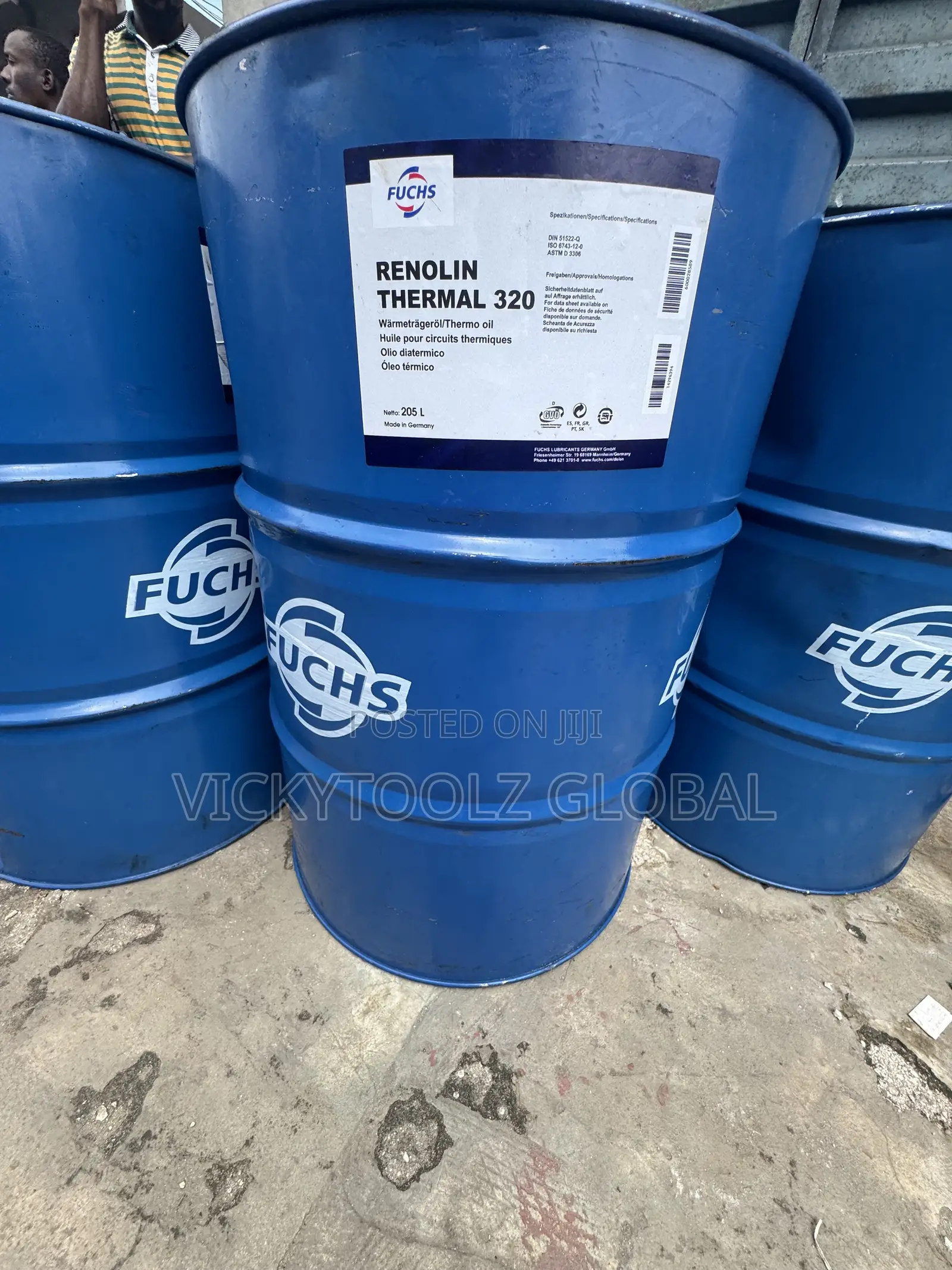 Fuchs Renolin Thermal 320 Heat Transfer Fluid Drum//205l