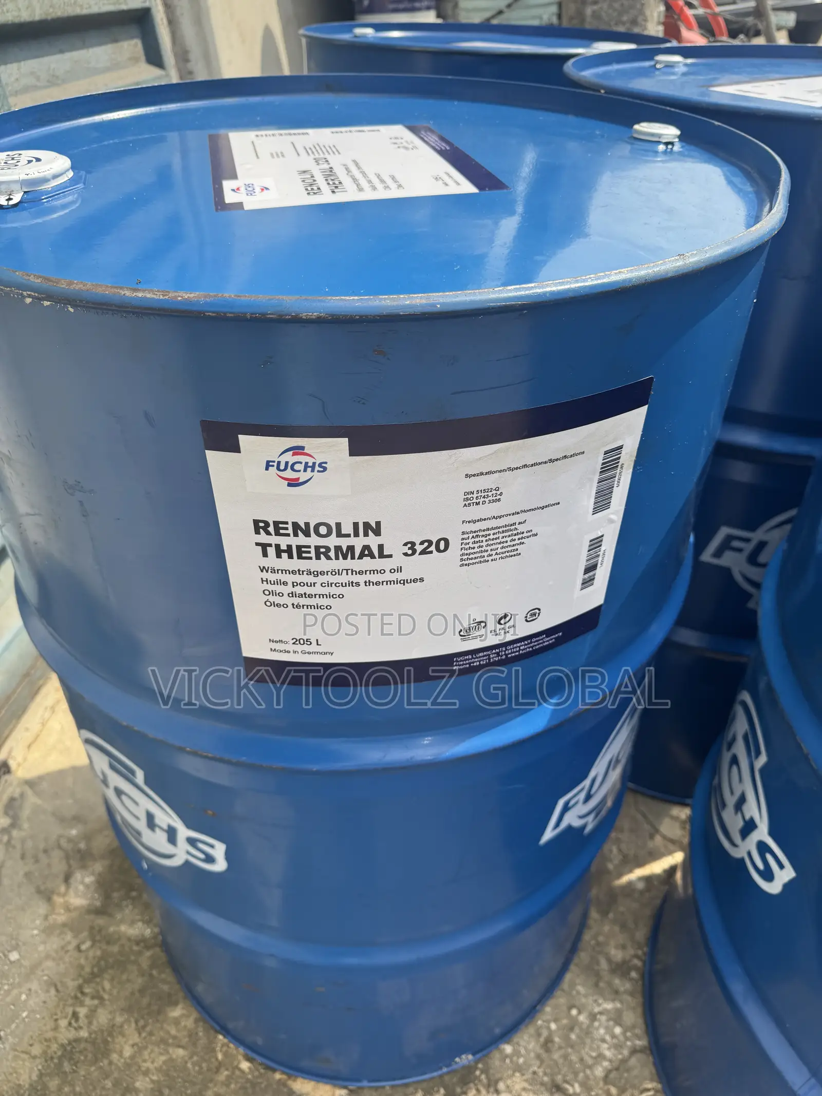 Fuchs Renolin Therm 320 Heat Transfer Fluid 205l//Drum