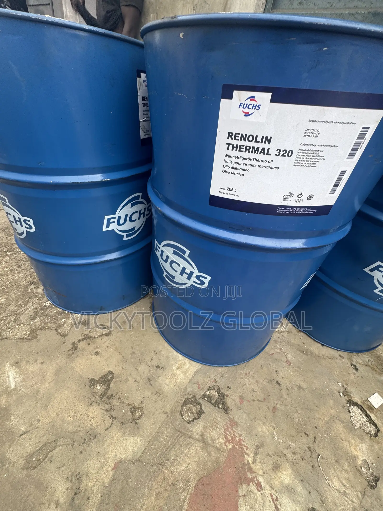 Fuchs Renolin Thermal 320 Heat Transfer Fluid Drum