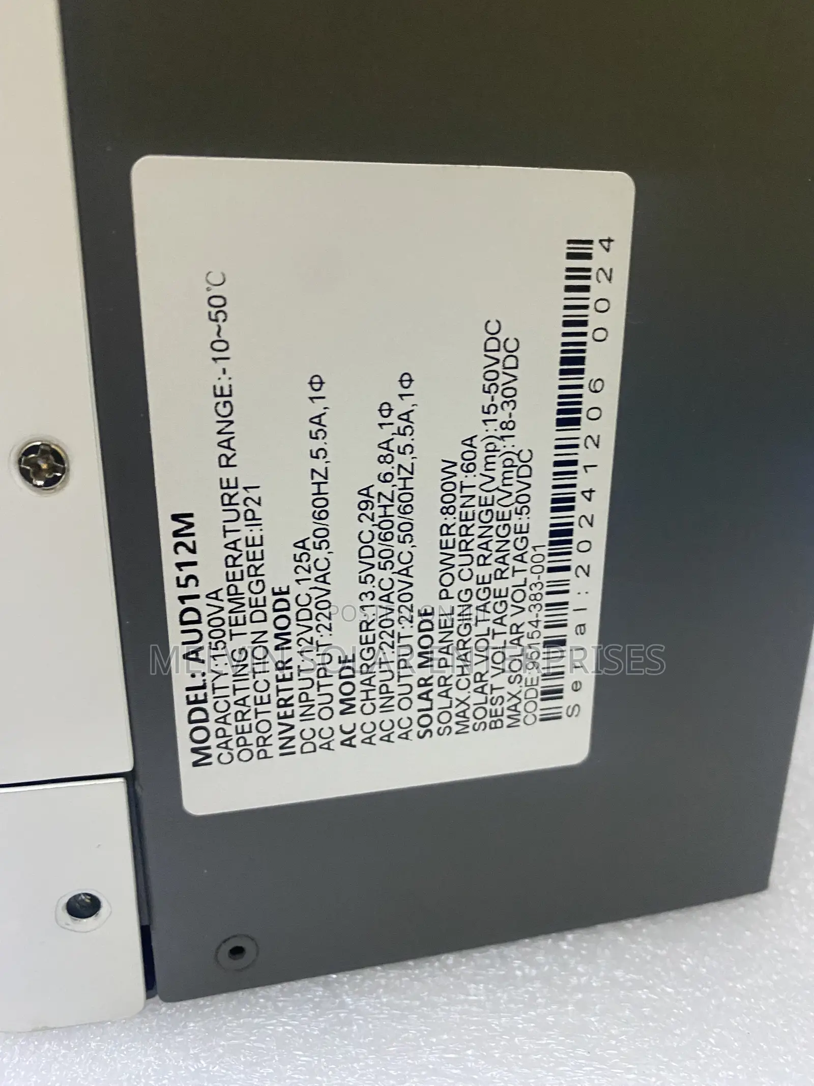1.5kva 12v and One Hybrid Solar Pure Sine Wave Inverter Available Now