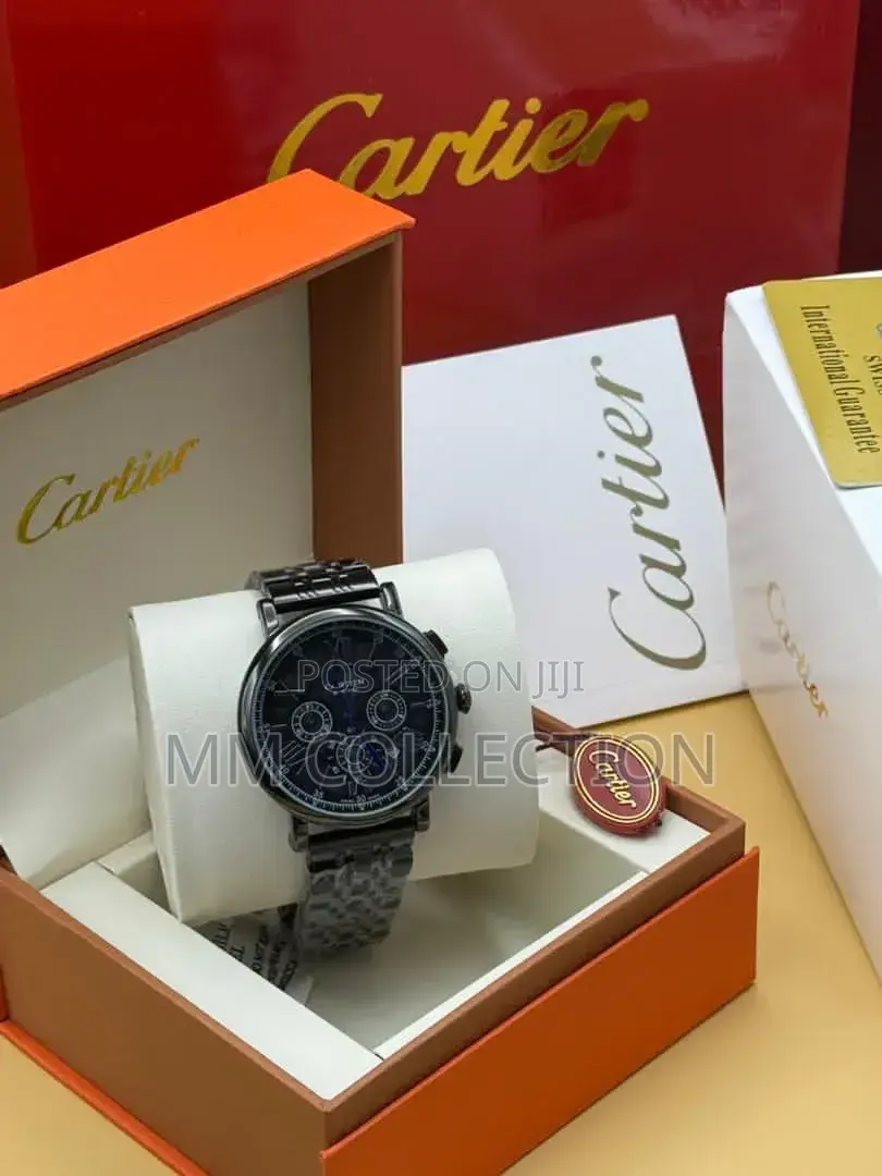 Luxury Cartier Style Men's Wristwatch – Stainless Steel