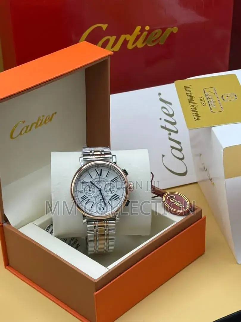 Luxury Cartier Style Men's Wristwatch – Stainless Steel