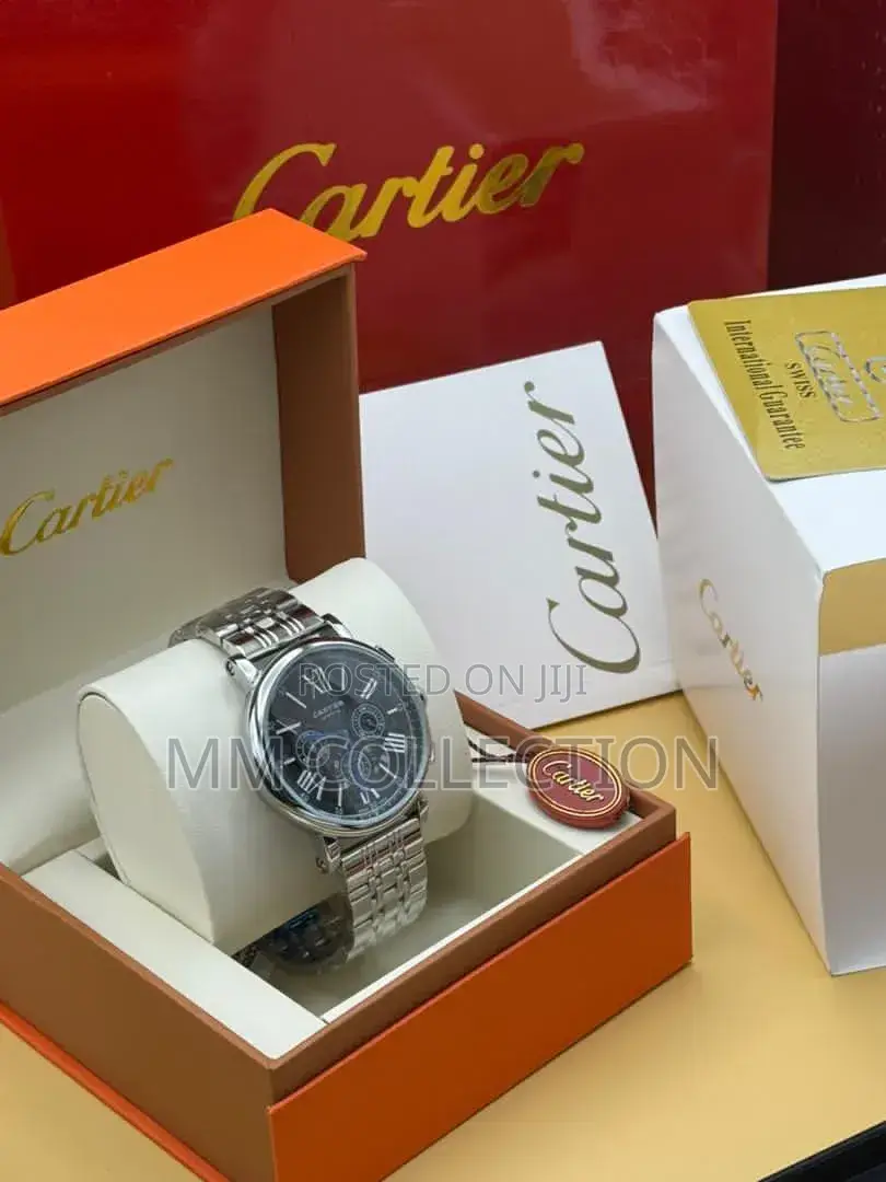 Luxury Cartier Style Men's Wristwatch – Stainless Steel