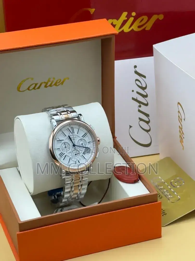 Luxury Cartier Style Men's Wristwatch – Stainless Steel