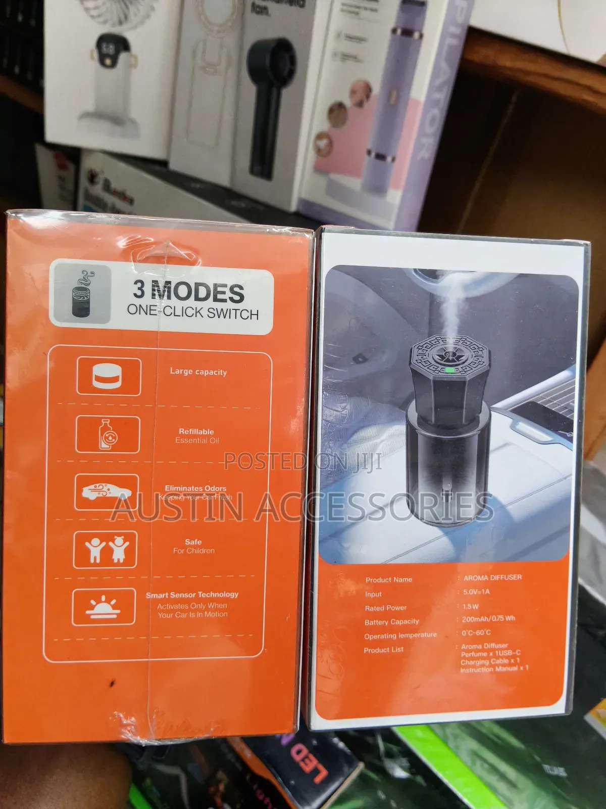Rechargeable Aroma Diffuser (Comes With Full Oil) for Cars and Home