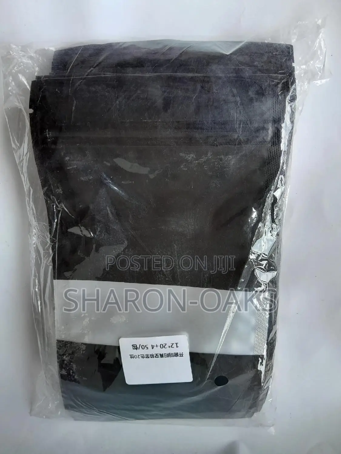 Black Matte Pouch 12 X 20cm 50pcs