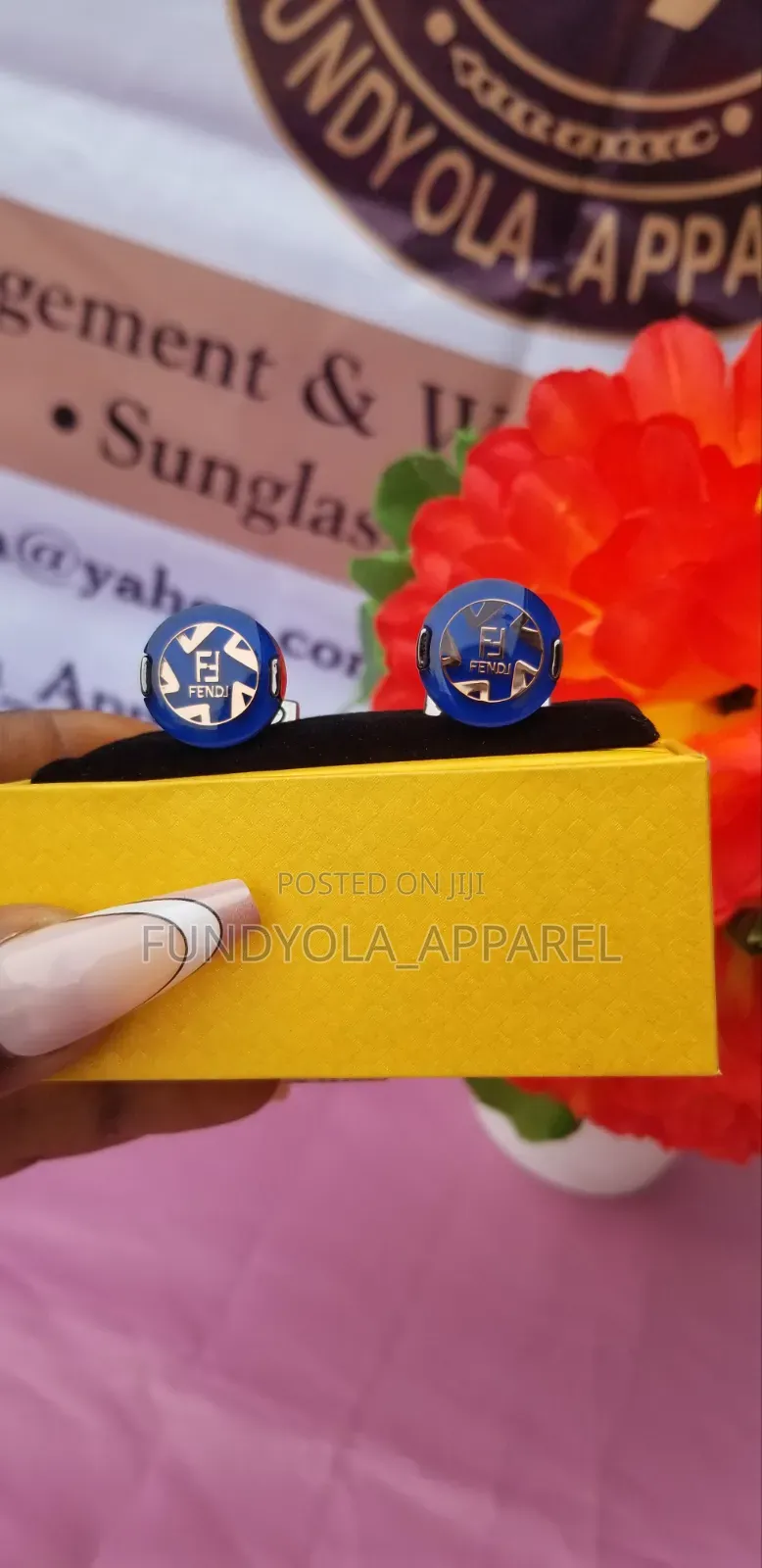 Wine Black Mix Cufflinks