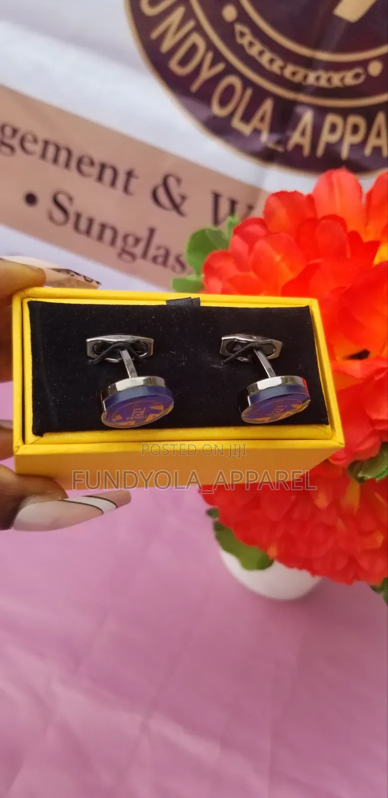 Wine Black Mix Cufflinks