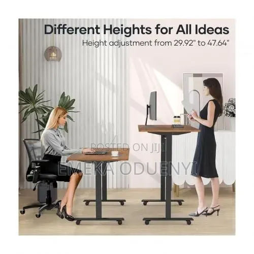 New Modern Electric Adjustable Standing Desk( Brown Top