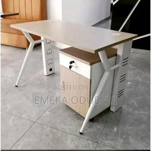 New Modern Metal Office Table With Drawers