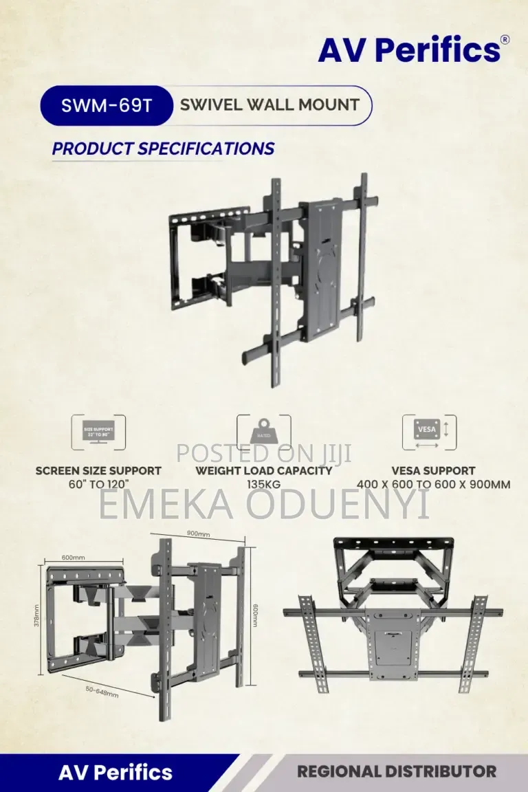 A10 Swivel Wall Mount SWM – 69t