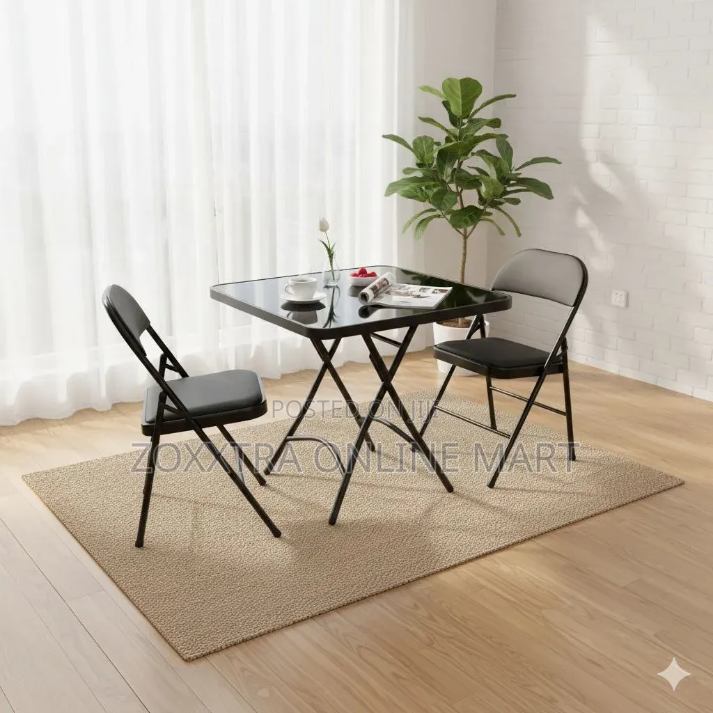 2-Seater Folding Dining Table Set