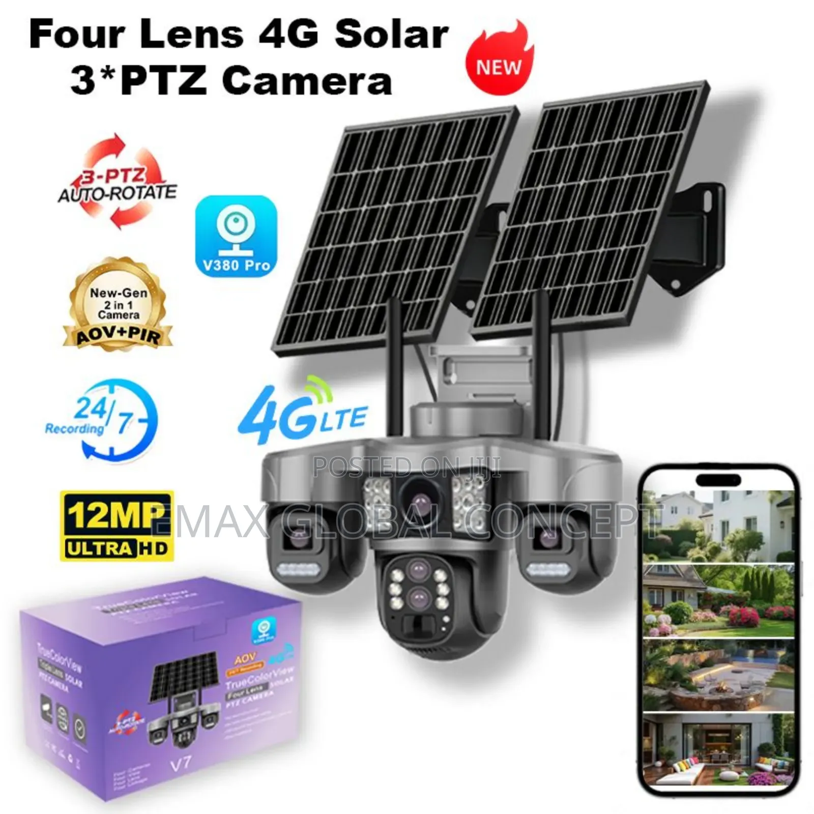 Ubox 3lens CCTV Camera
