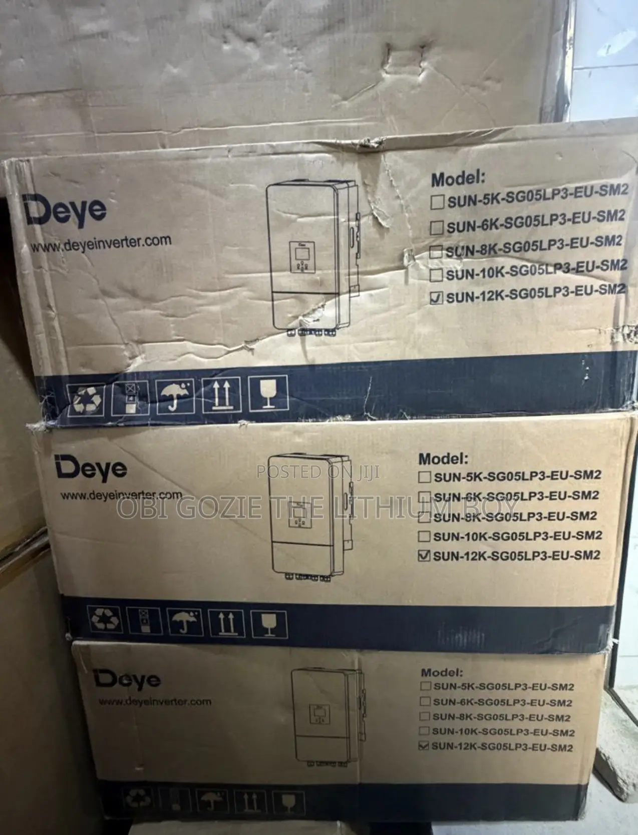 12kw-48v Deye Solar Pure Sine Wave Hybrid Inverter (3-Phase) Only Sell