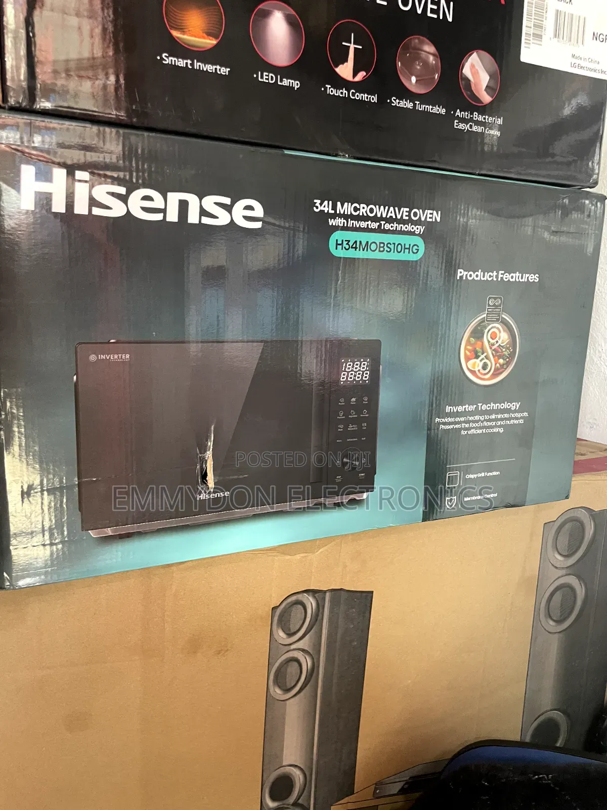 Hisense 34l Microwave With Grill Inverter