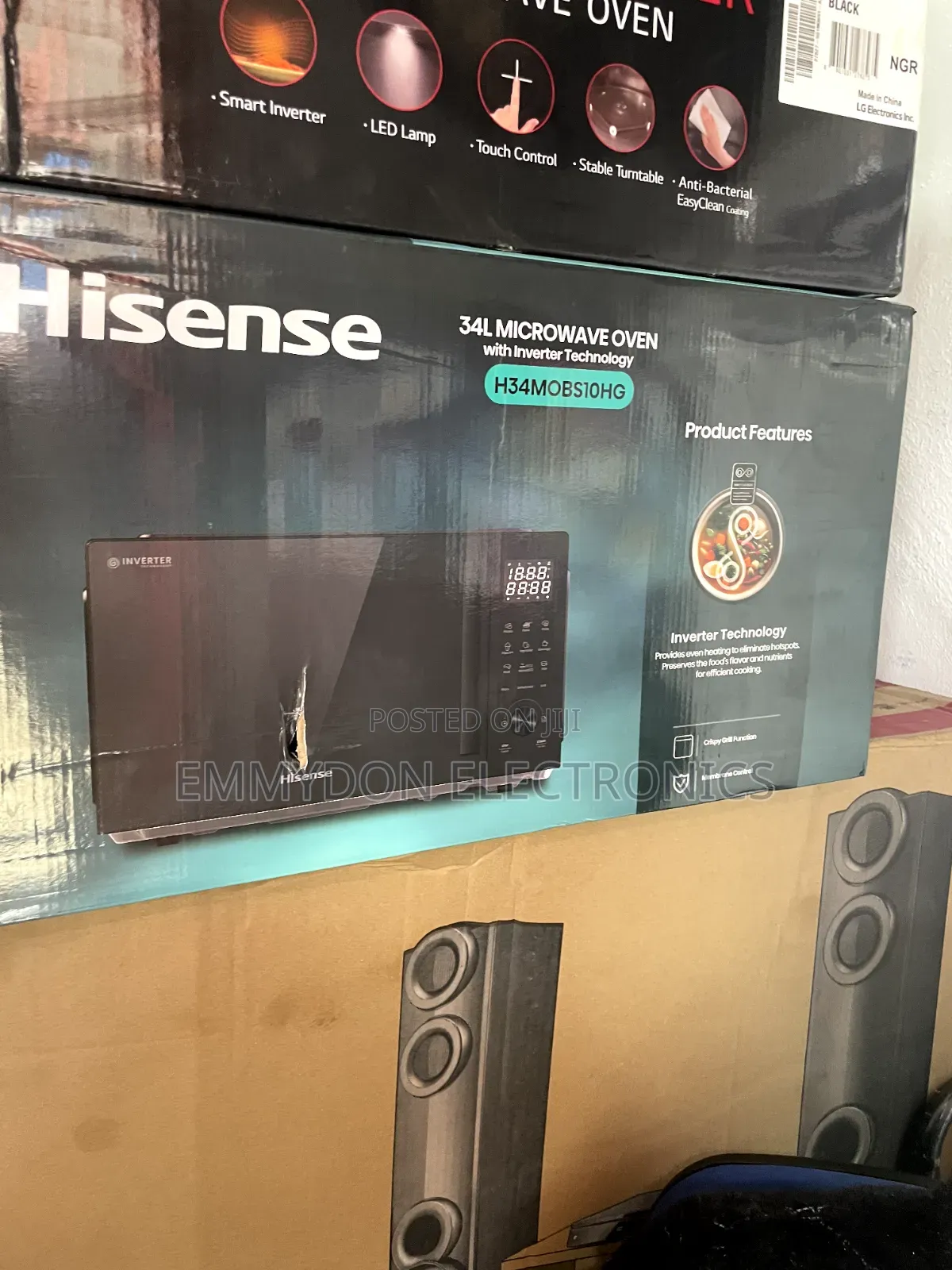 Hisense 34l Microwave With Grill Inverter