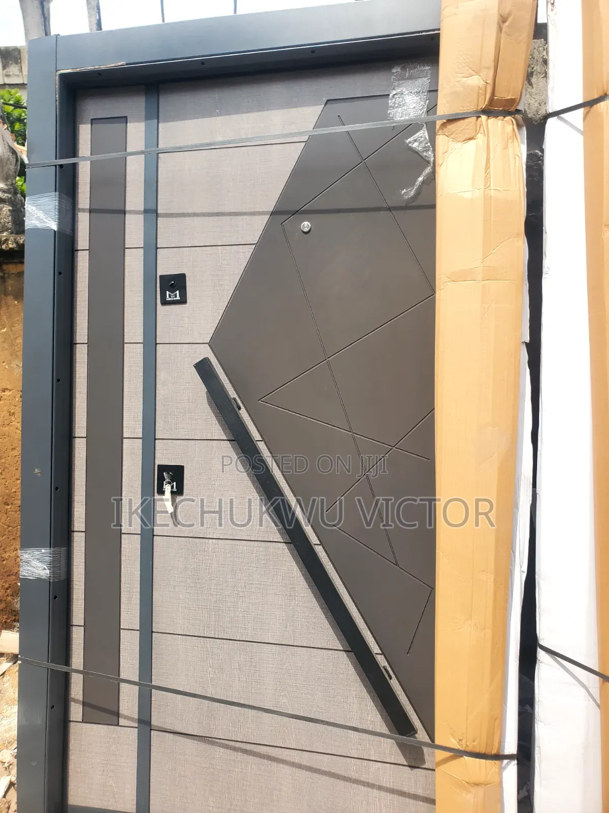 4ft Turkish Gray Entrance Door