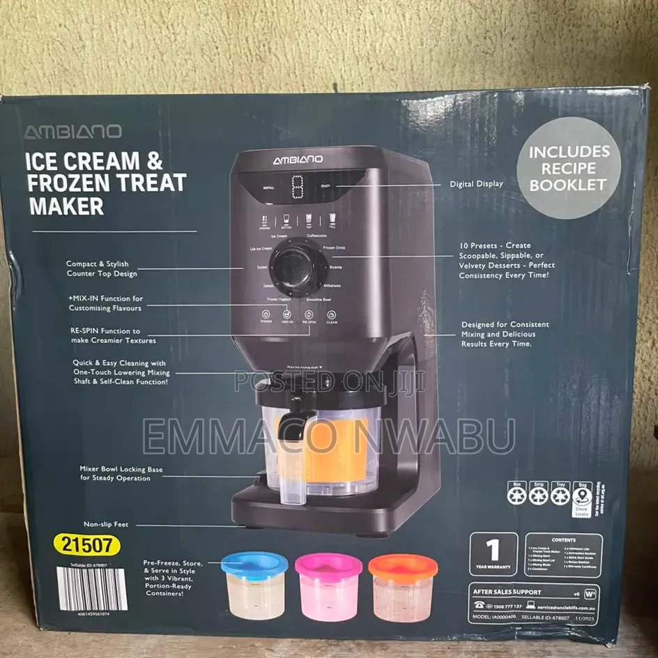Ambiano Ice Cream Frozen Treat Maker.