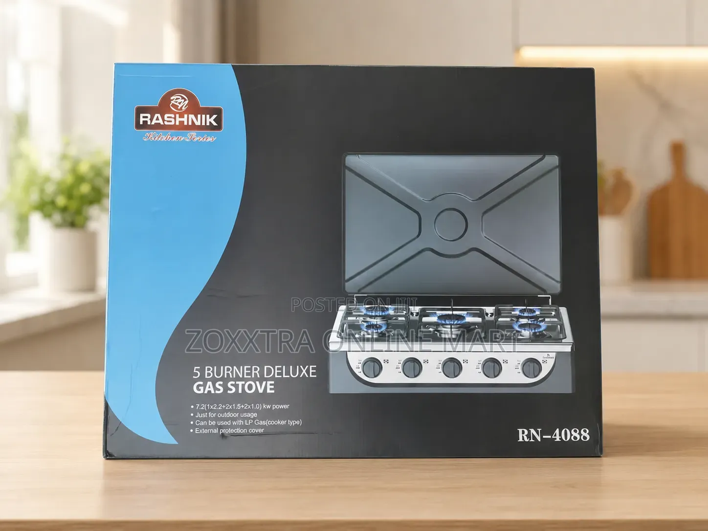 Rashnik 5 Burner Deluxe Gas Stove