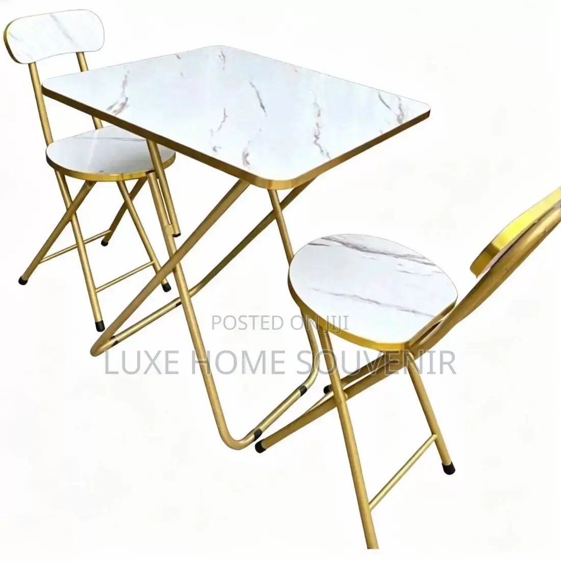 White Marble Table and Chair