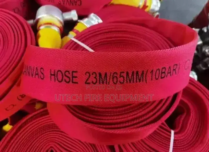 Red Fire Hose Canvas