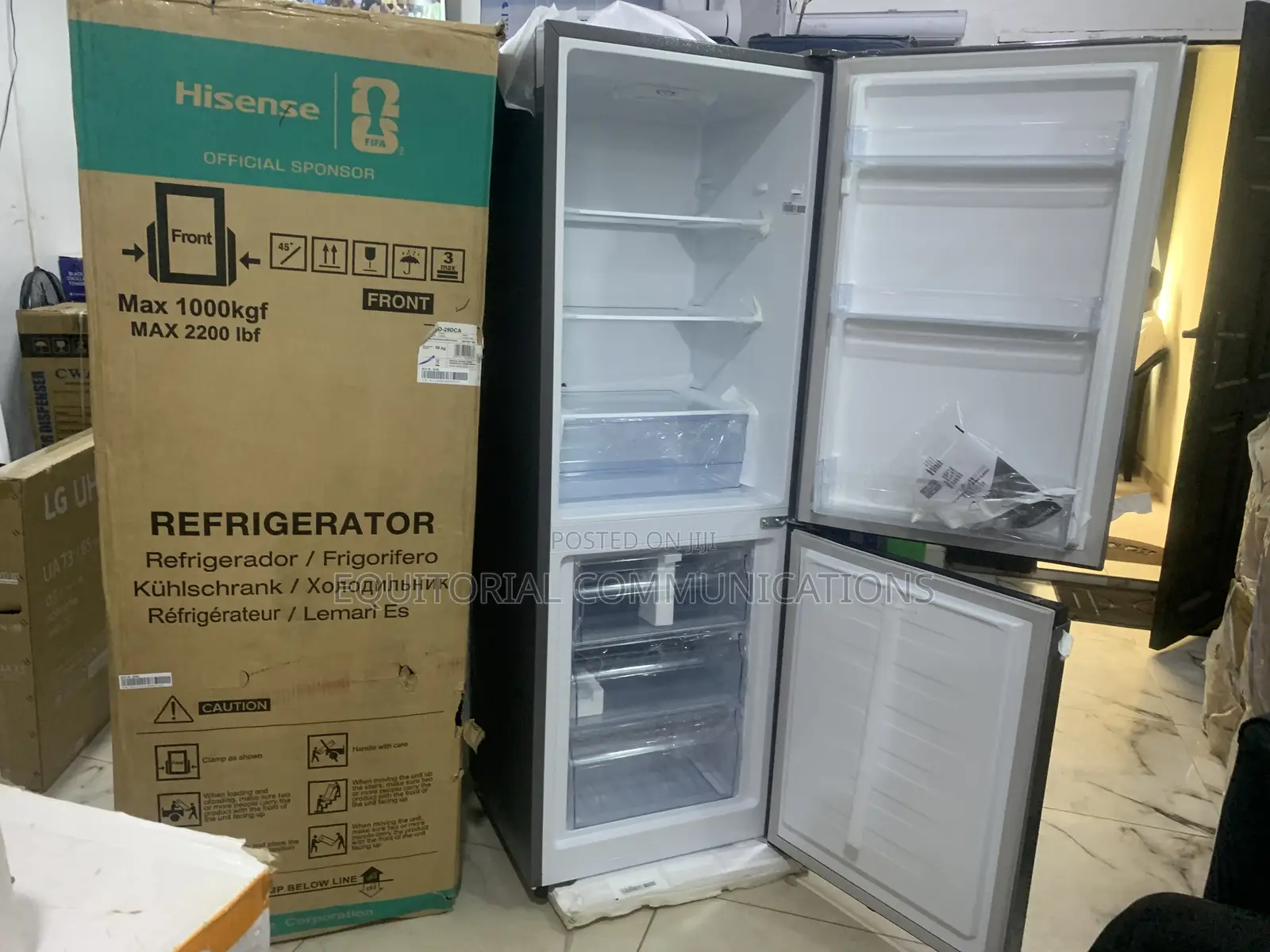 Hisense Rd-29dca 225l Refrigerator With Spacious Bottom Freezer and Le
