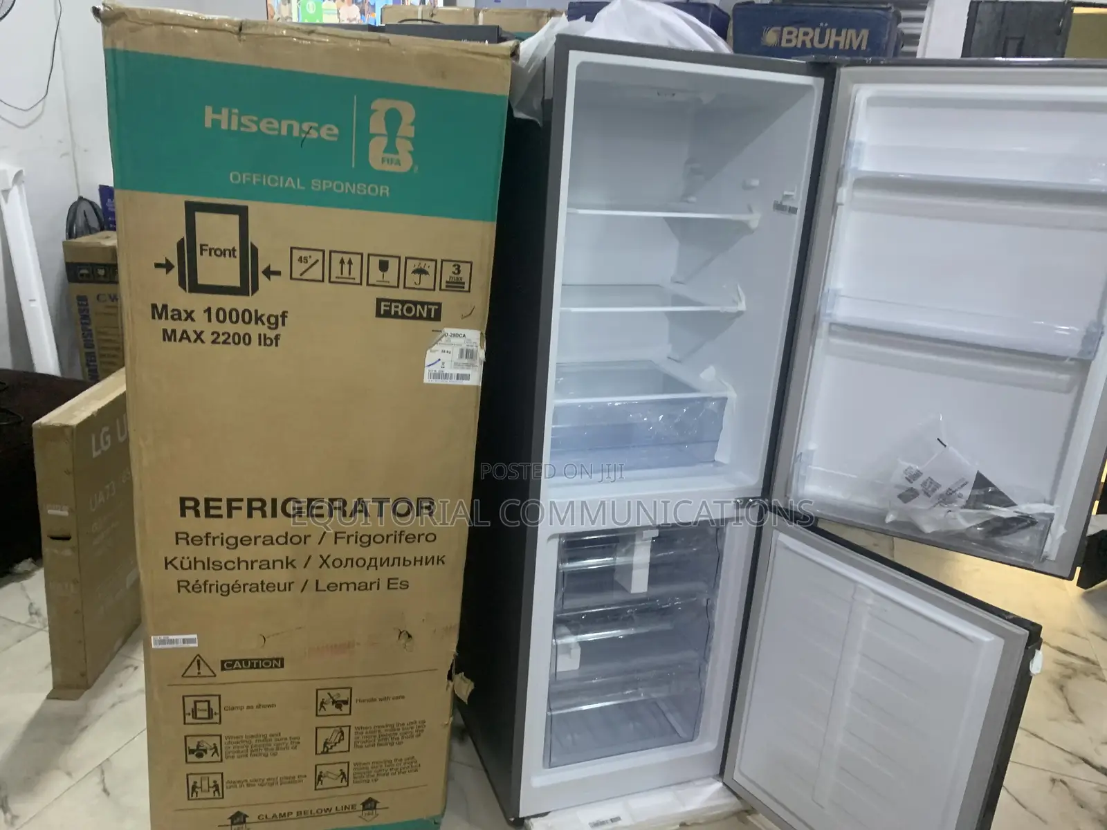 Hisense Rd-29dca Double Door 225l Refrigerator With Durable Glass Shel