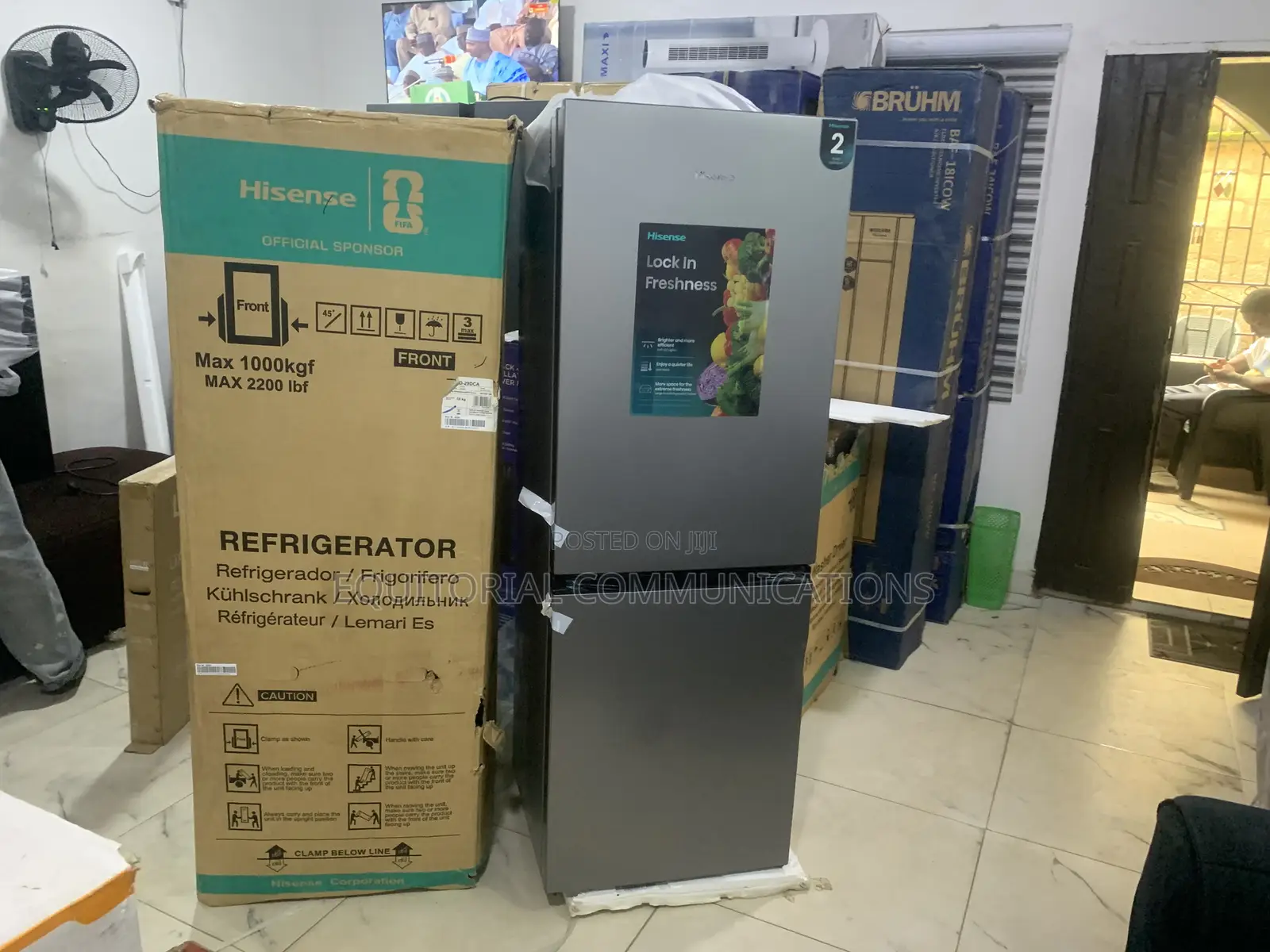 Hisense Rd-29dca Double Door 225l Refrigerator With Durable Glass Shel