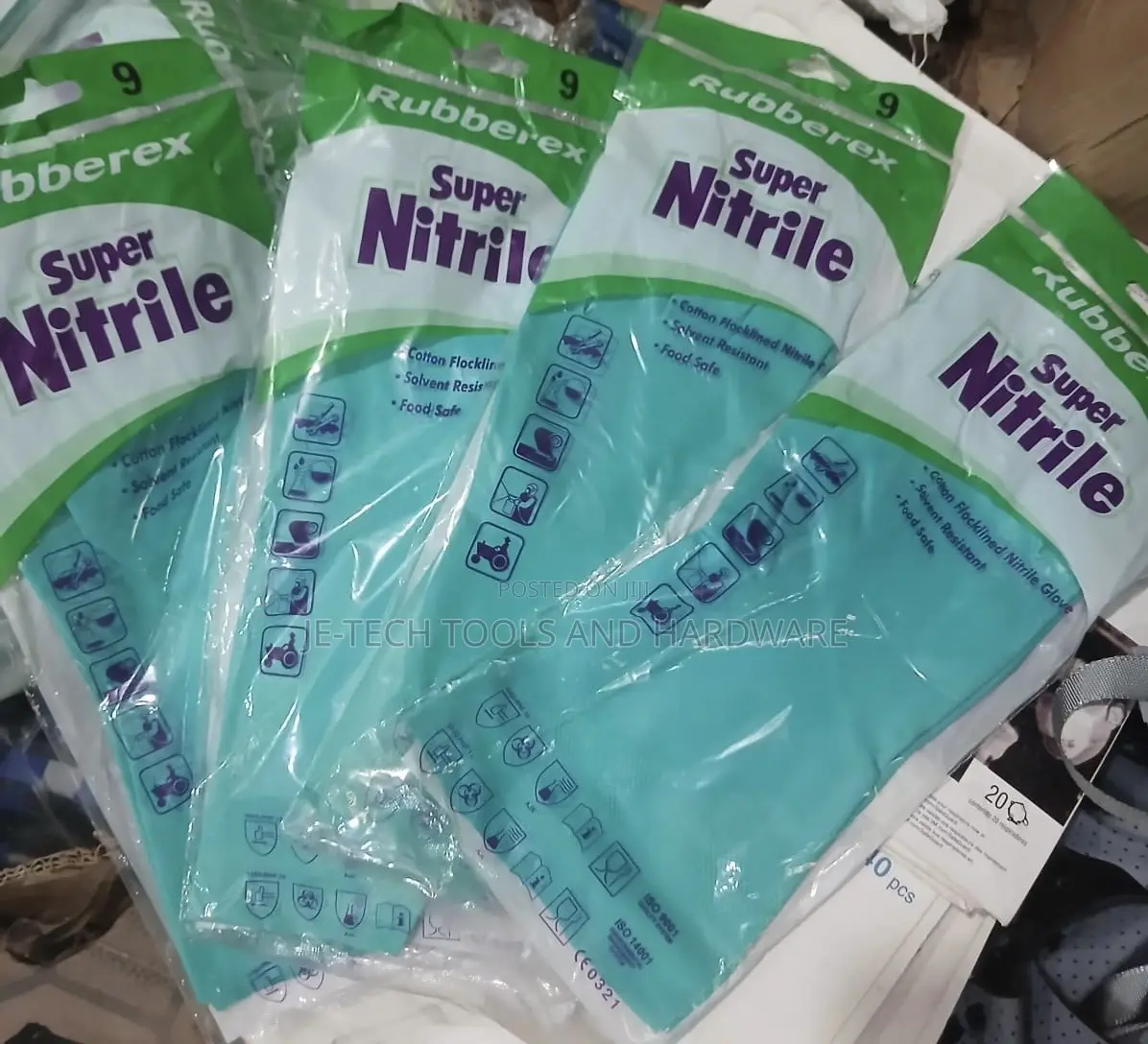 Rubberex Super Nitrile Rnf15 Chemical Gloves