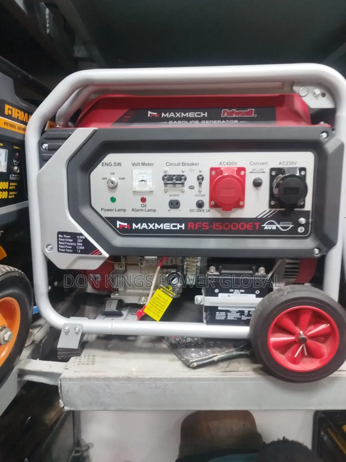Maxmech RFS 15000et 12.0kva Long-Lasting Power Solution