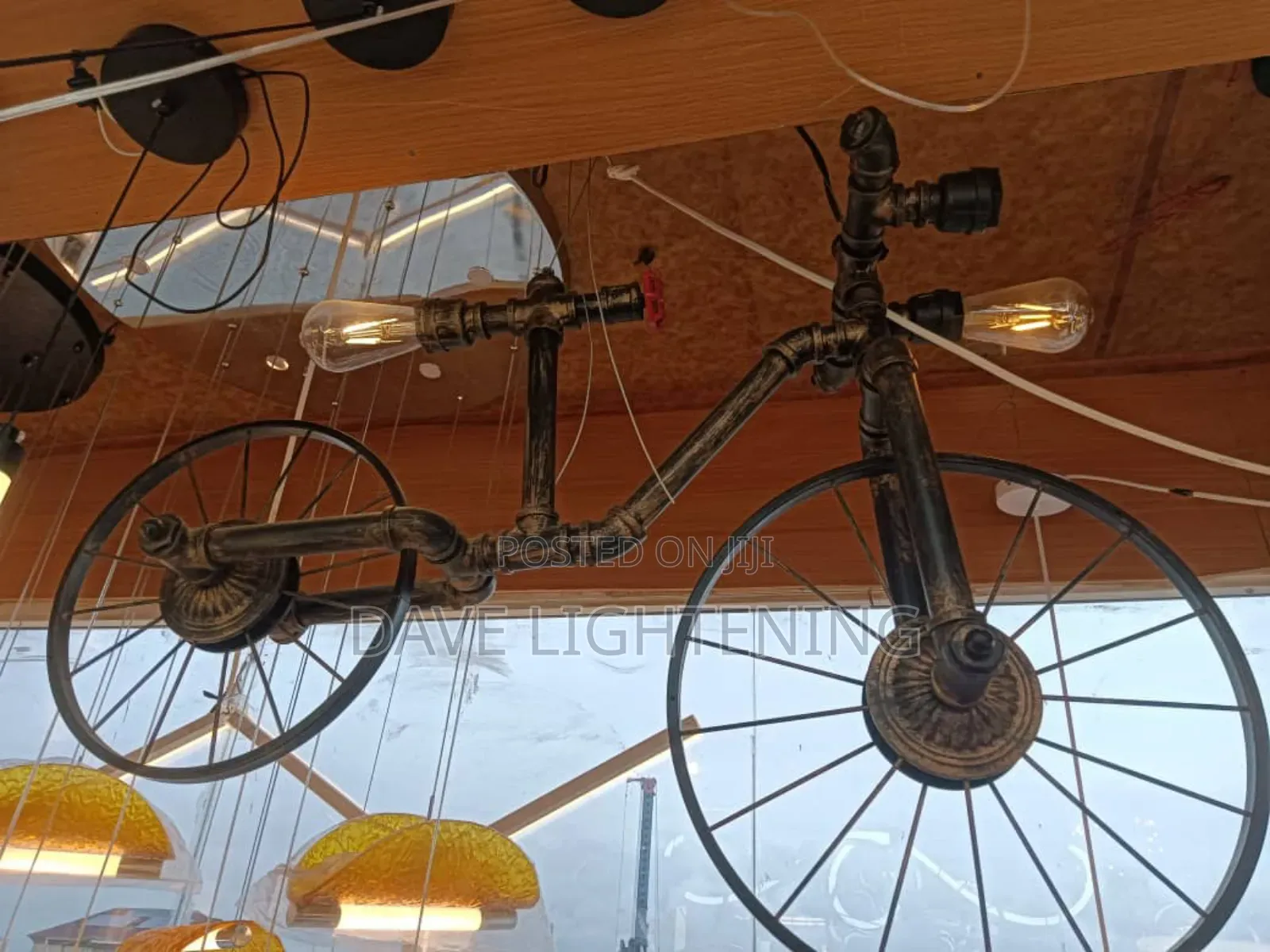 Vintage Bicycle Chandelier