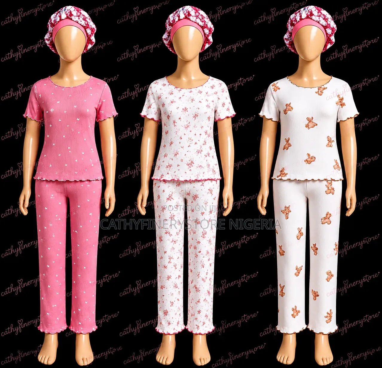 Girls Two Piece Top and Pants Pajamas