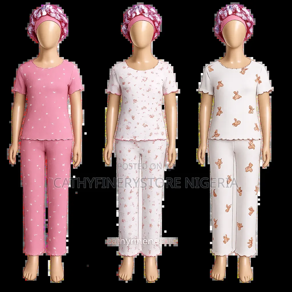 Girls Two Piece Top and Pants Pajamas