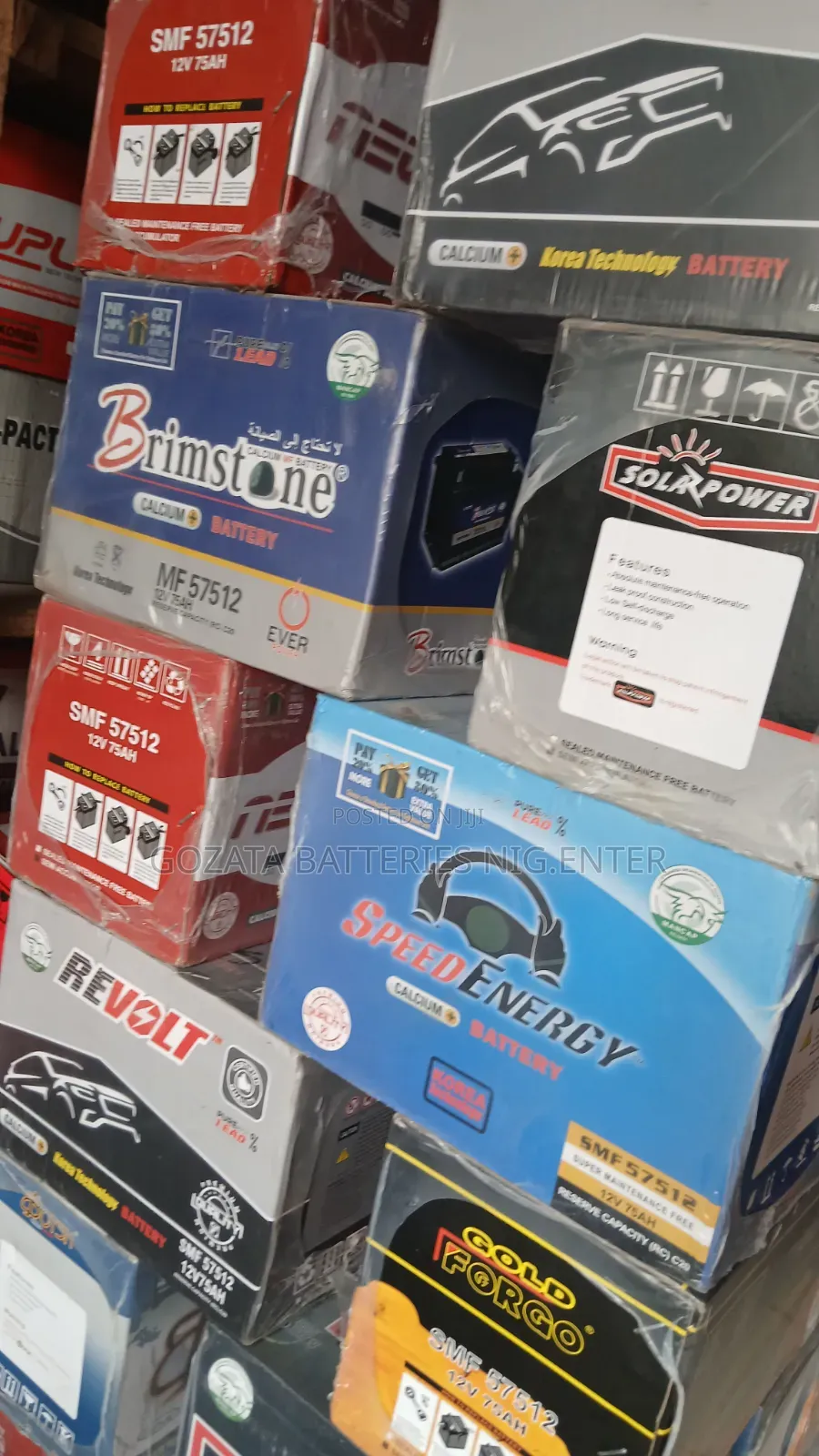 Brimstone Car Batteries 75ah 2years Guarantee