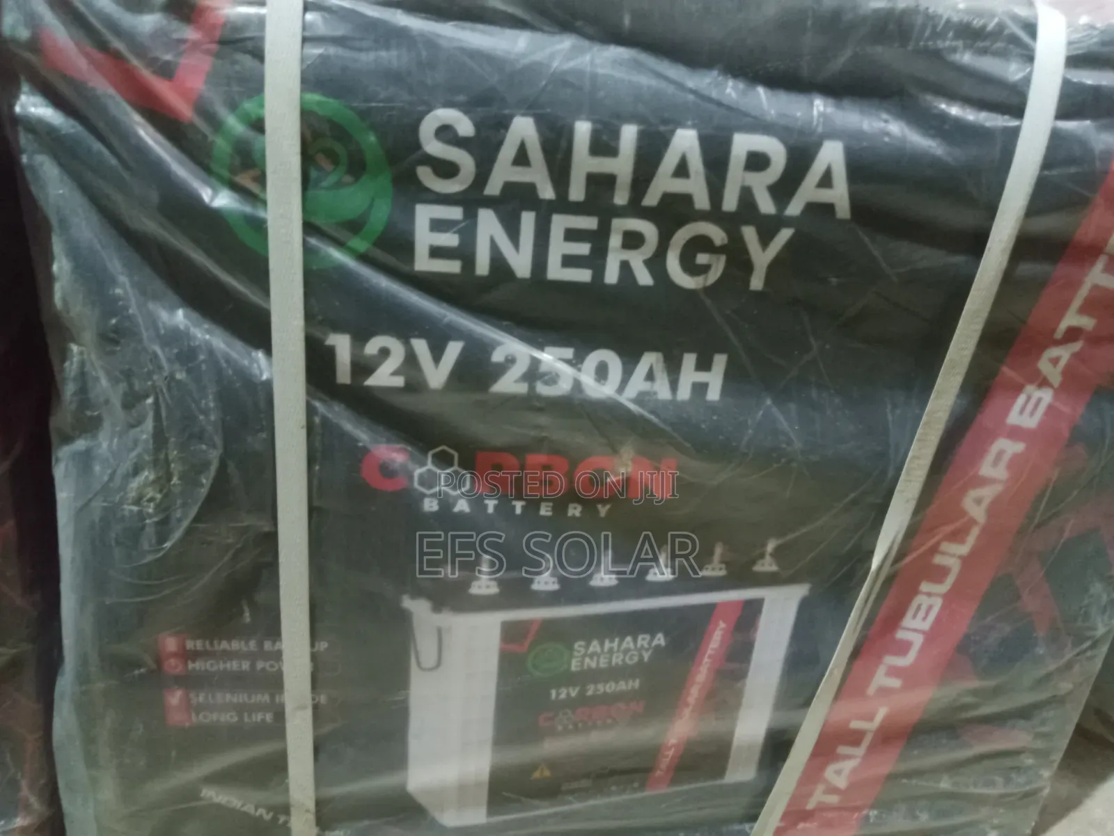 Sahara Energy 12v 250ah Carbon Tubular Battery