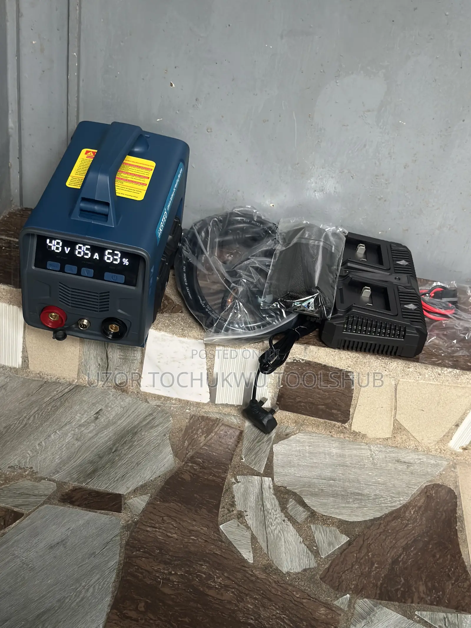 Krted Portable Digital Battery Spot Welder 8500a With Dual Battery