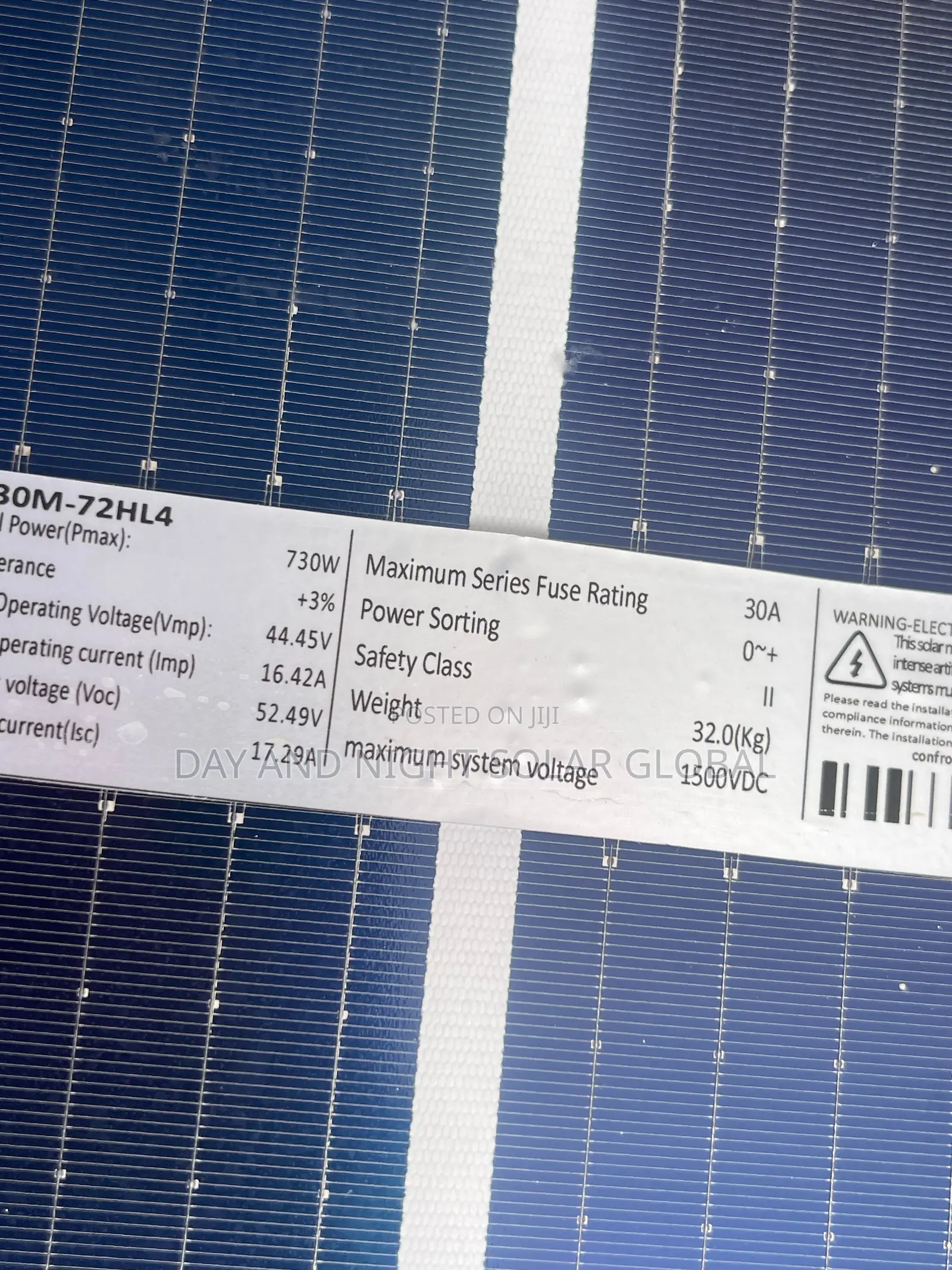 730watts Australian Used Tukumbo Mono Bi Facial Solar Panel