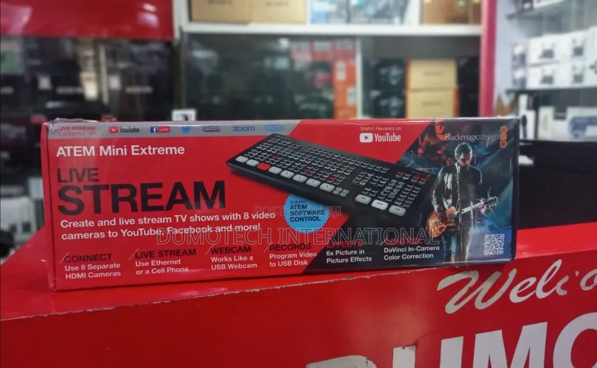 Blackmagic Atem Mini Extreme Live Stream Video Switcher