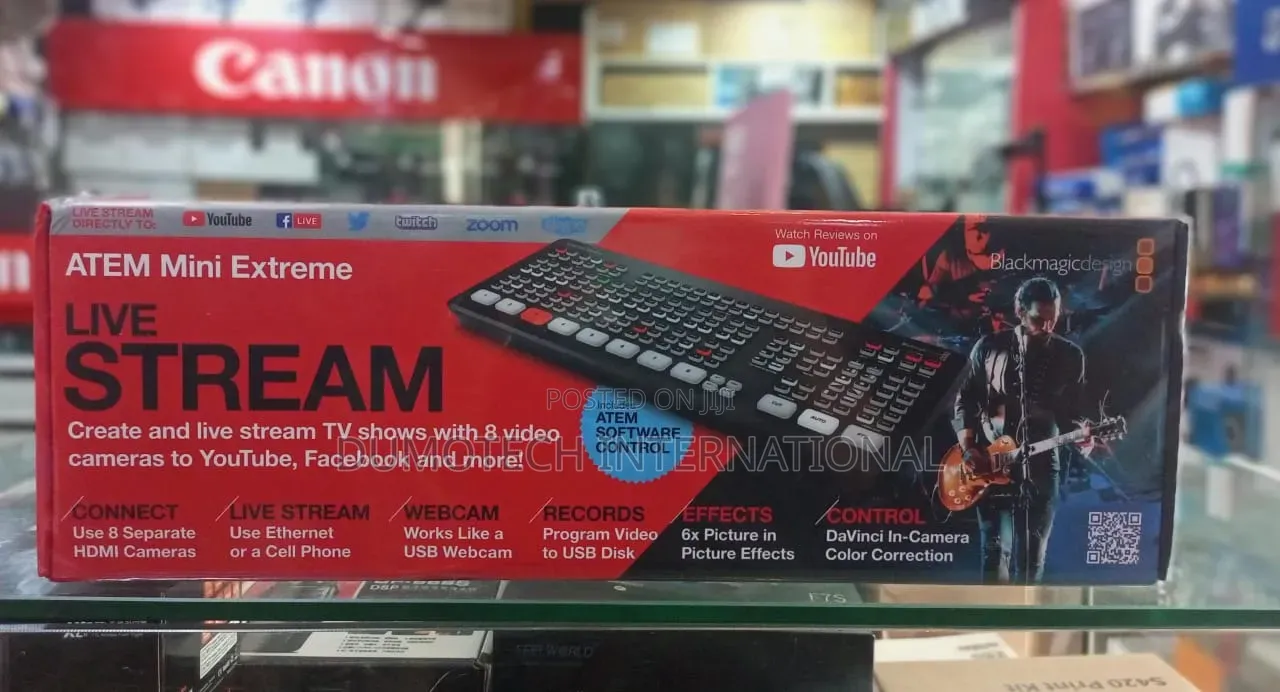 Blackmagic Atem Mini Extreme Live Stream Video Switcher