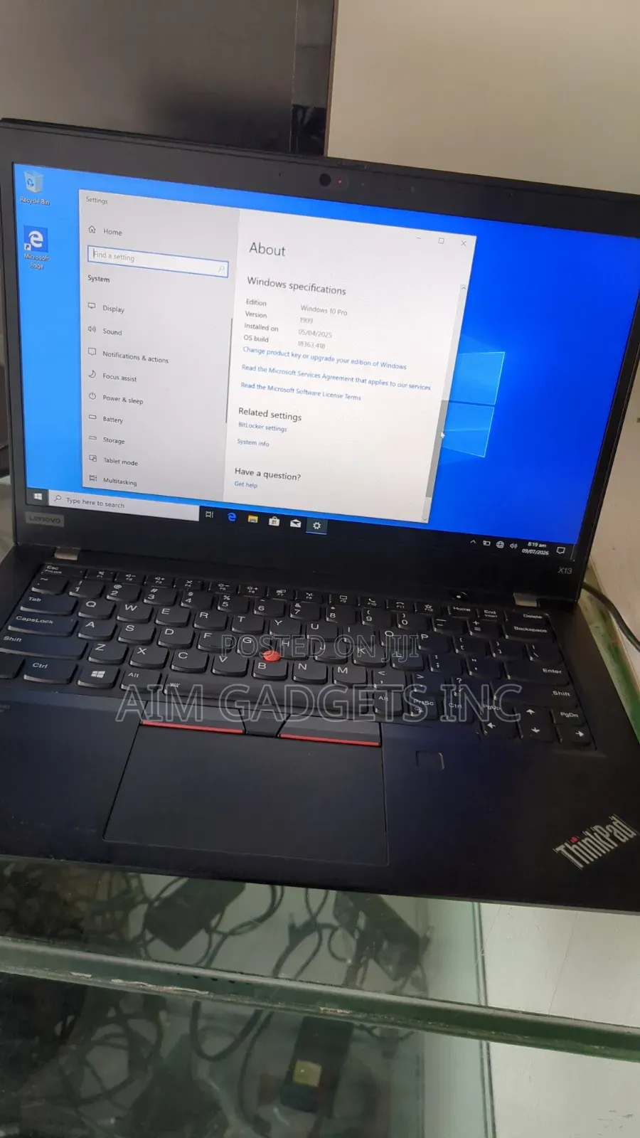 Laptop Lenovo ThinkPad X13 Gen 2 16GB Intel Core i7 SSD 256GB