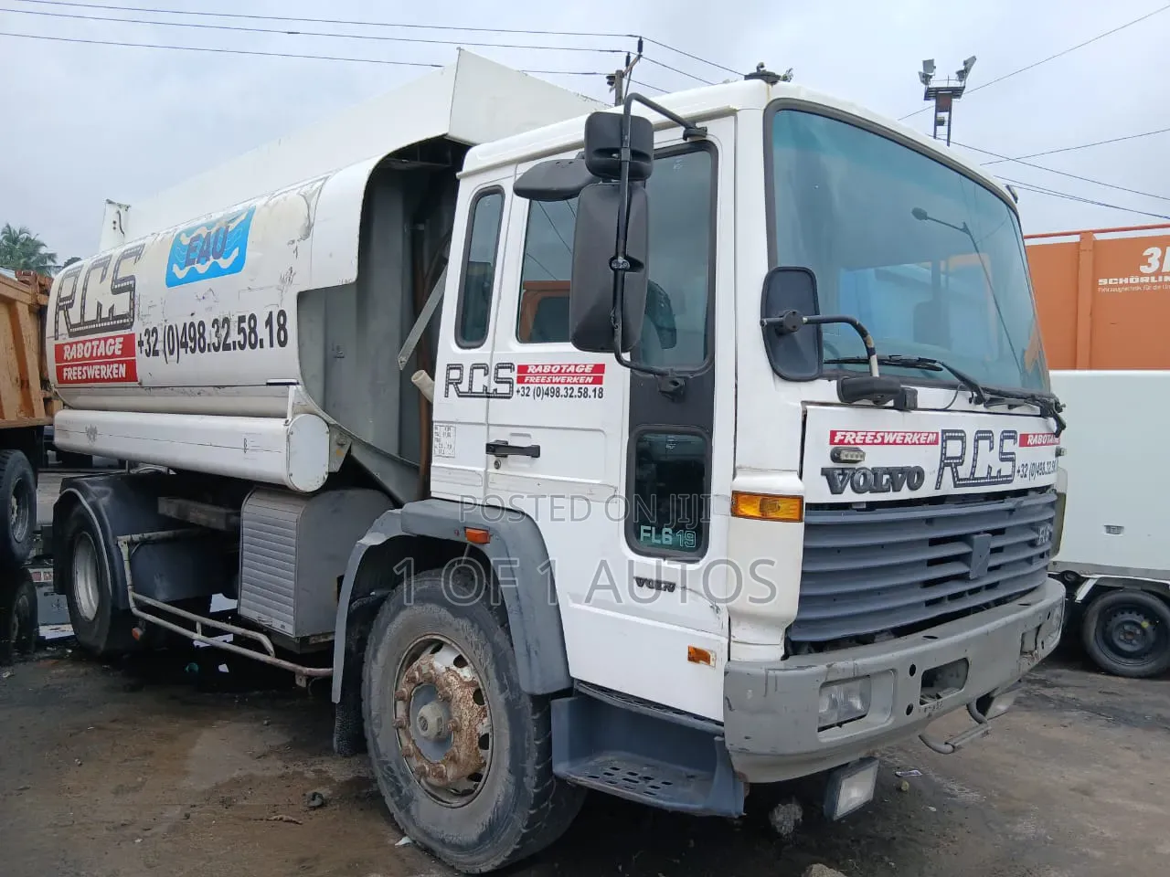Volvo Fl6 19 Gas Truck 1998 White