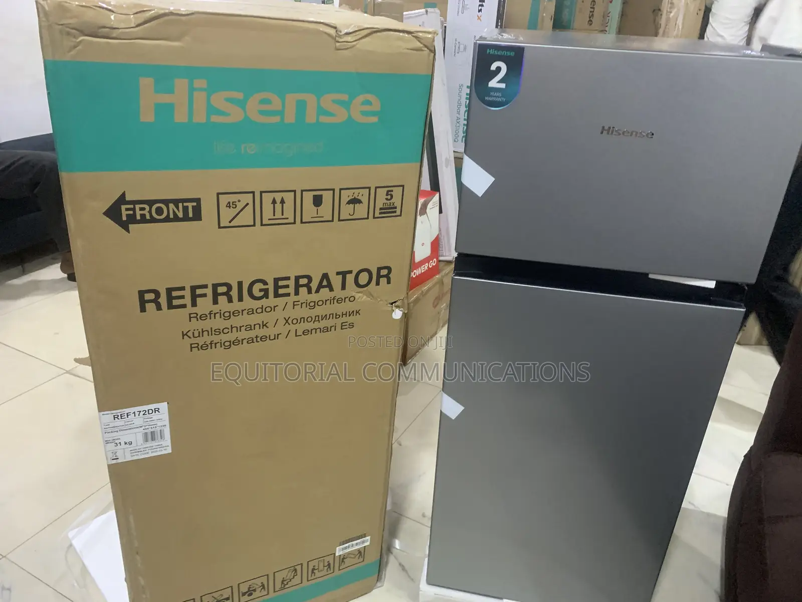 Hisense Ref172dr 124l Refrigerator With Door Storage