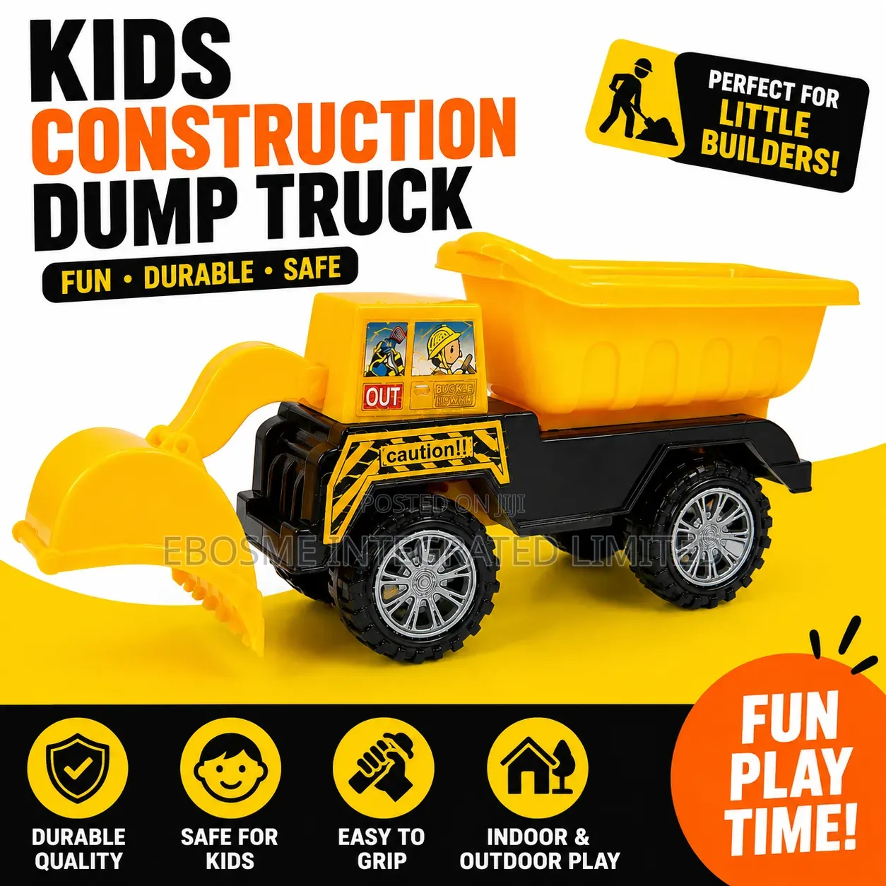 Kids Construction Dump Truck Toy