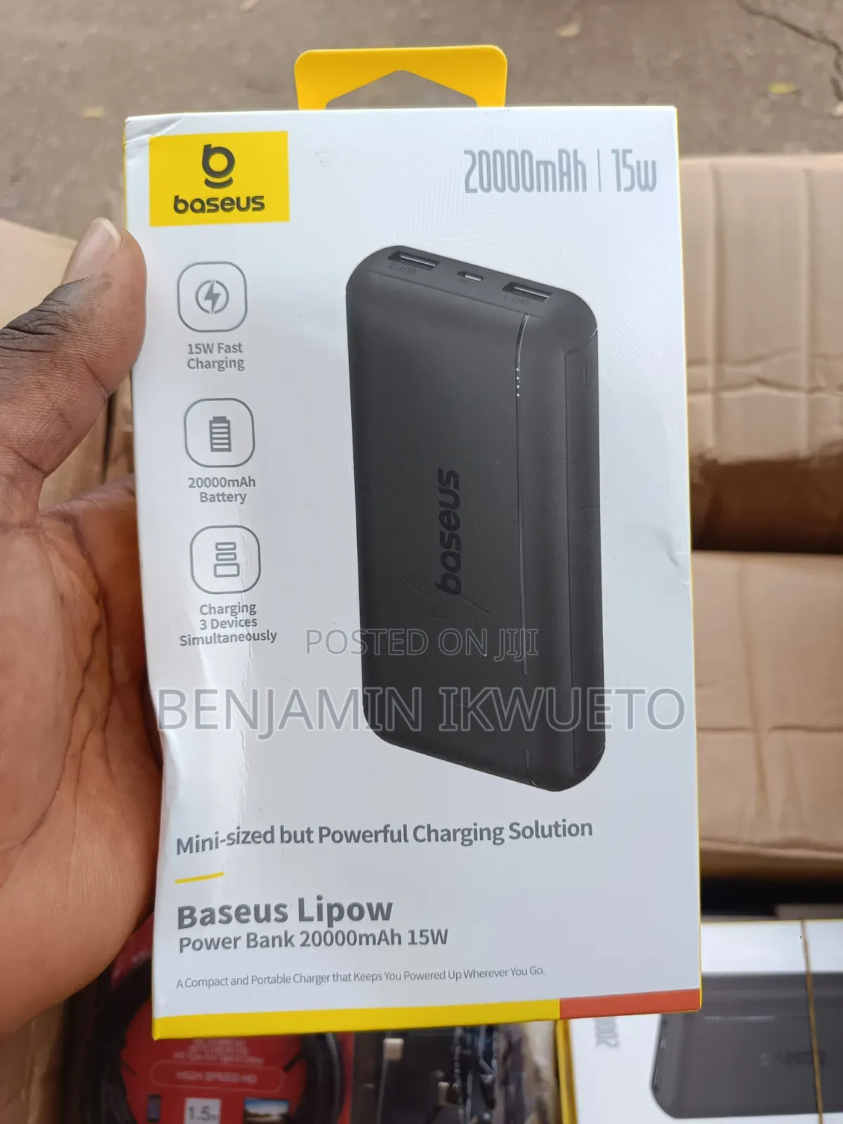 Baseus Power Bank 20,000mah (15w)