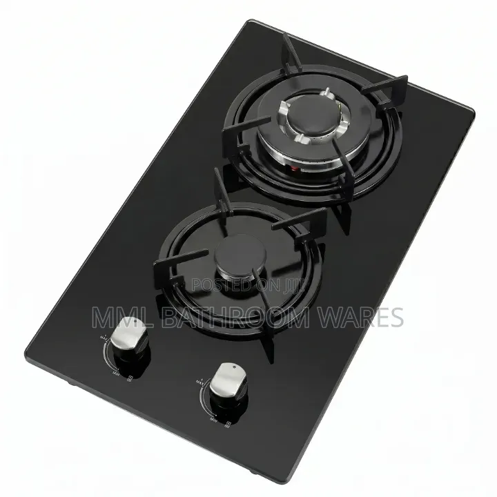Built-in in Tempered Glass 2 Burner Gas Cookers