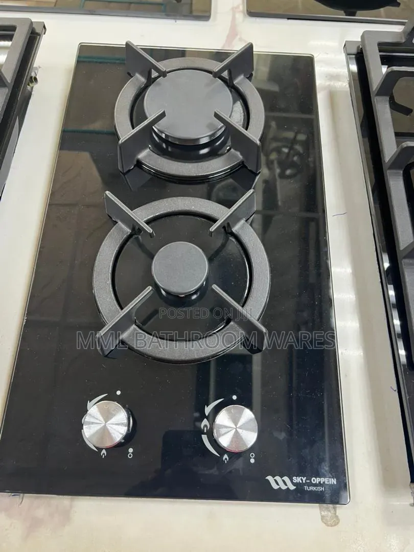 Built-in in Tempered Glass 2 Burner Gas Cookers
