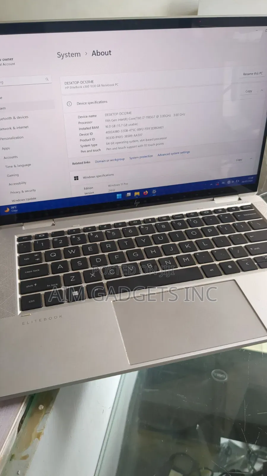 Laptop HP EliteBook x360 1030 G8 16GB Intel Core i7 SSD 512GB