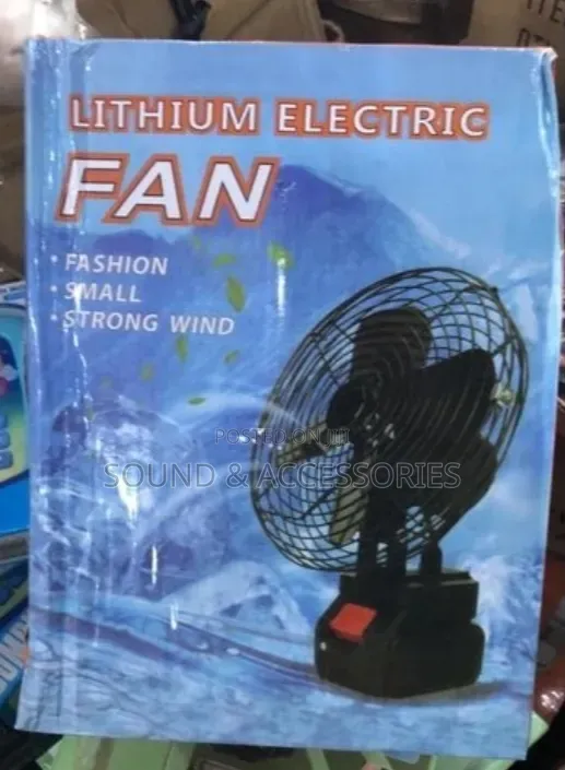 Lithium Electric Rechargeable Fan With 2 48volts Batteries