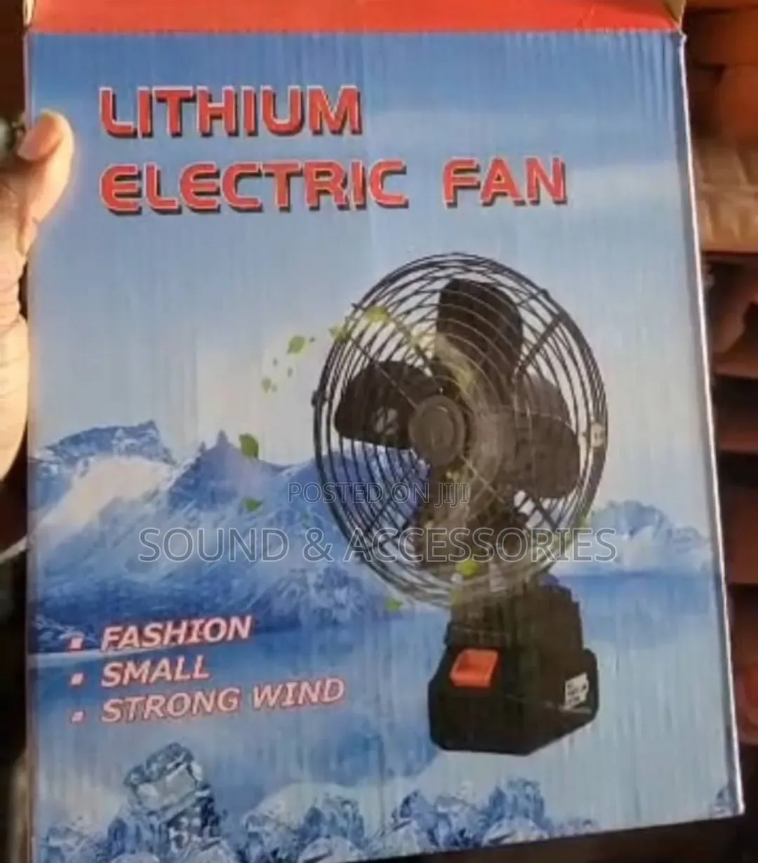 Lithium Electric Rechargeable Fan With 2 48volts Batteries