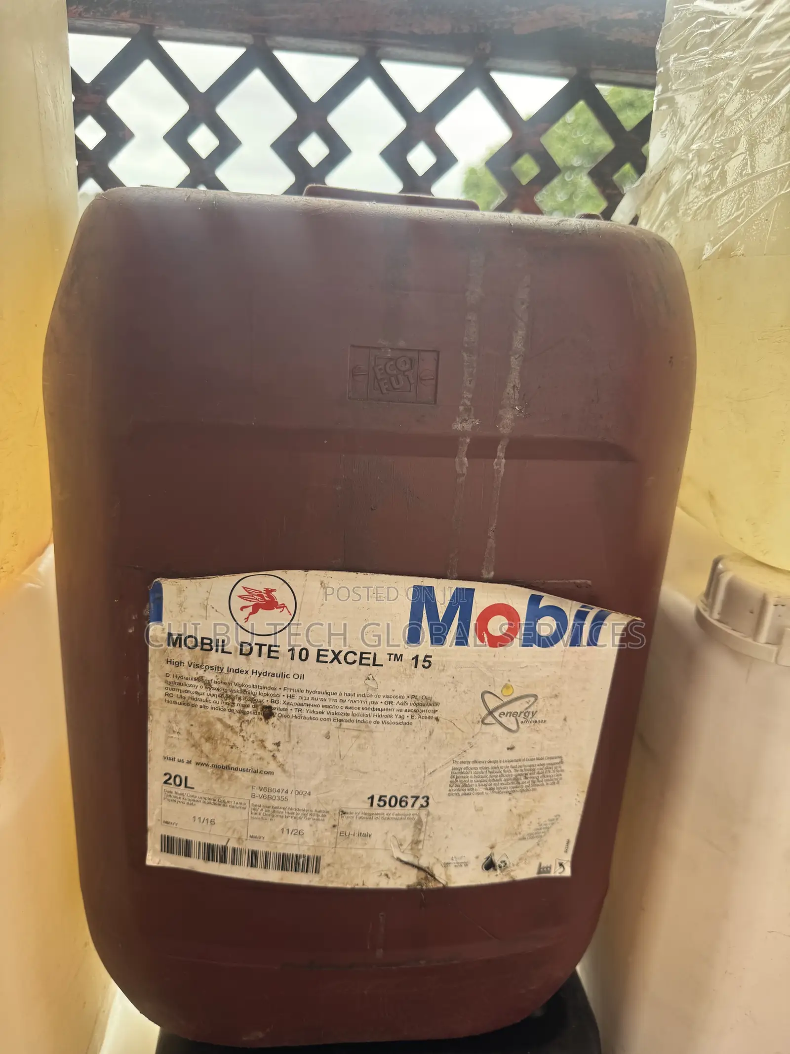 20-Liter Mobil Dte 10 Excel High-Viscosity Index Hydraulic Oil